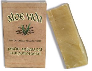 Jabón corporo facial de Aloe vera.100 g