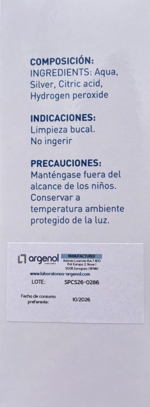 Plata en disolución.10 ppm. 200 ml